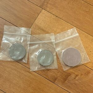 Trio of Round Makeup Pans in Neutral Shades